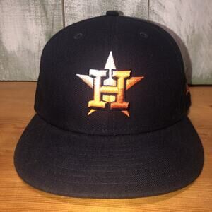 New Era Houston Astros 9Fifty SnapBack Hat MLB Baseball Flat Bill